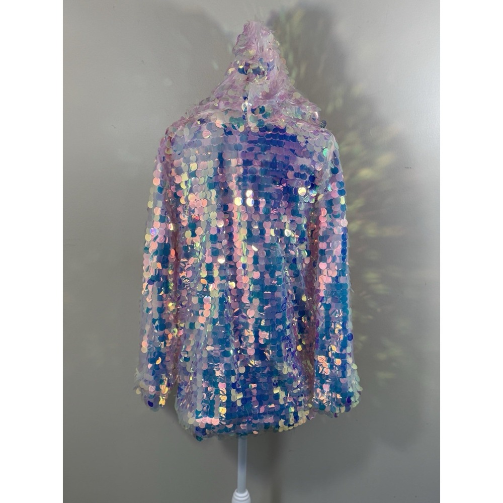 NWT Niwota LED Light Up Sequin Jacket Women L Pink Festival Halloween Rave - Picture 13 of 16